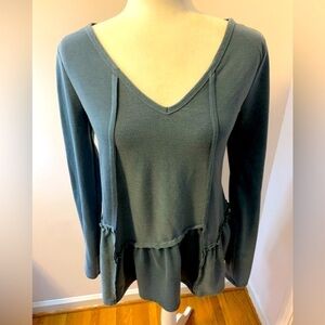 Crescent cotton long sleeved top, size S